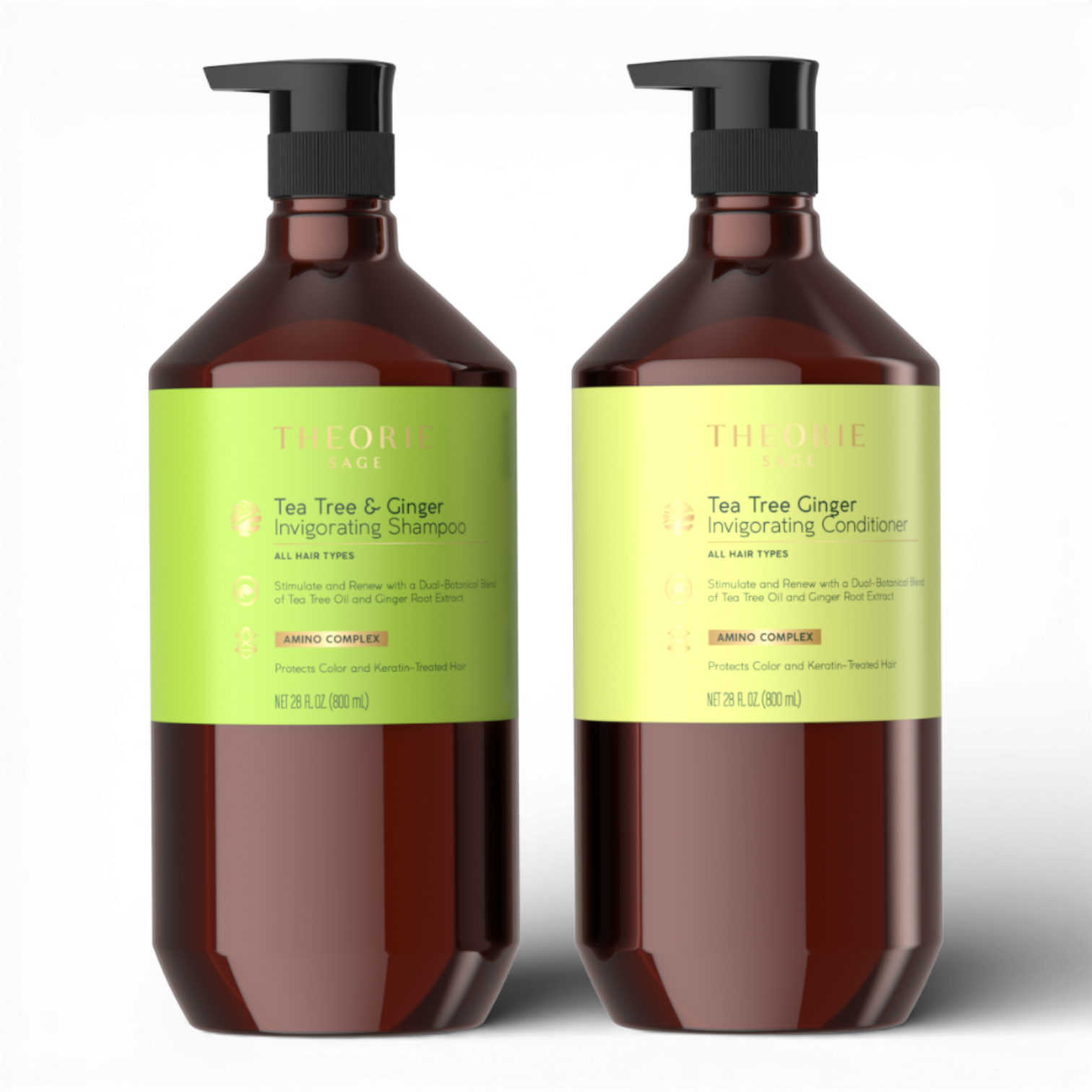 Tea Tree & Ginger Invigorating Shampoo & Conditioner Set